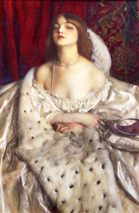 § Frank Cadogan Cowper (1877-1958), The Young Duchess, watercolour